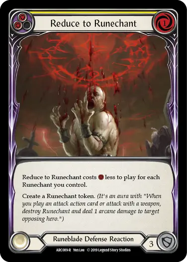 Reduce To Runechant - Flesh and Blood (FAB) | Fablazing
