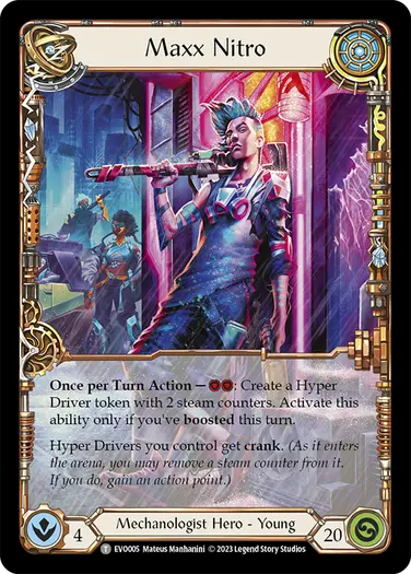 Maxx 'The Hype' Nitro Marvel プロモ 未使用 FaB Maxx - フレッシュ＆ブラッドTCG