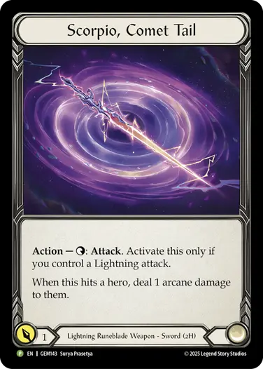 Scorpio, Comet Tail プロモ CF GEM143 FaB GEM143-CF.webp