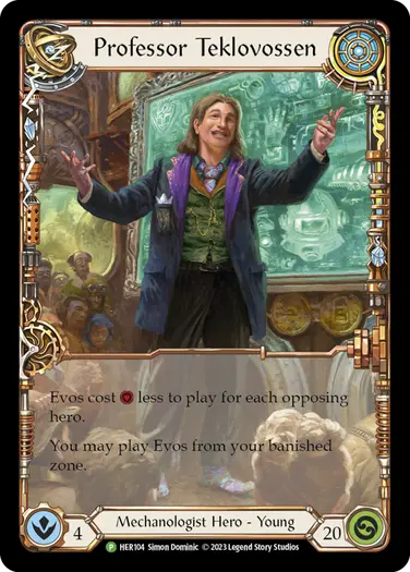 Professor Teklovossen card