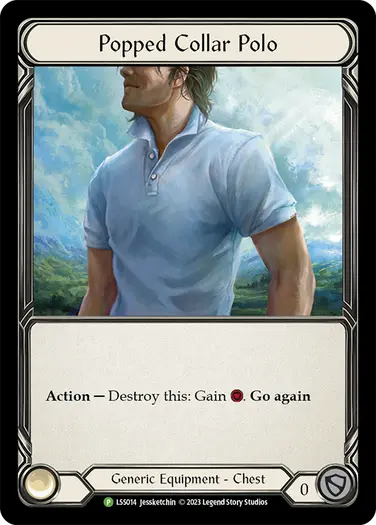 ポップな色のポロシャツ