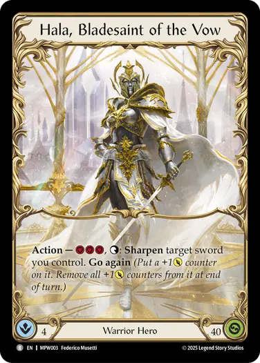 Armory Deck Origins: Hala, Bladesaint of the Vow - Flesh and Blood TCG