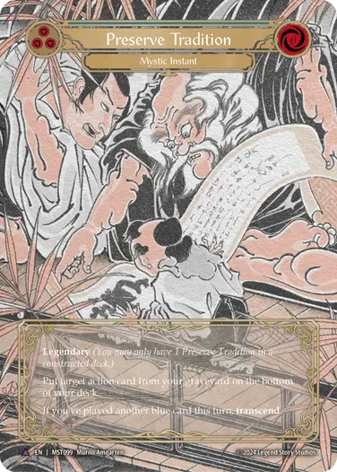 Preserve Tradition