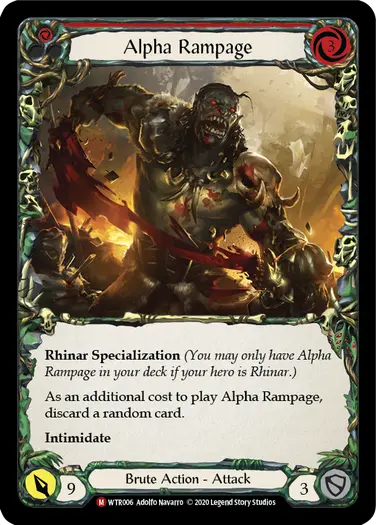 Alpha Rampage - Flesh and Blood (FAB) | Fablazing