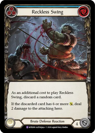 Reckless Swing - Flesh and Blood (FAB) | Fablazing